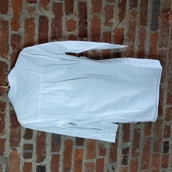 Ziggo Medium White Shirt Dress with Cinch Waist - Picture 7 of 9